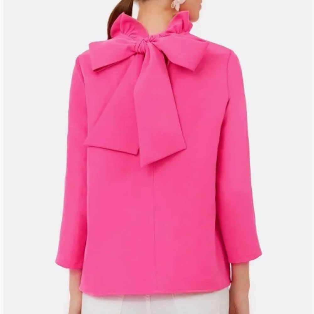 Tuckernuck Faye Long-sleeve Blouse. Pink. Size Large.